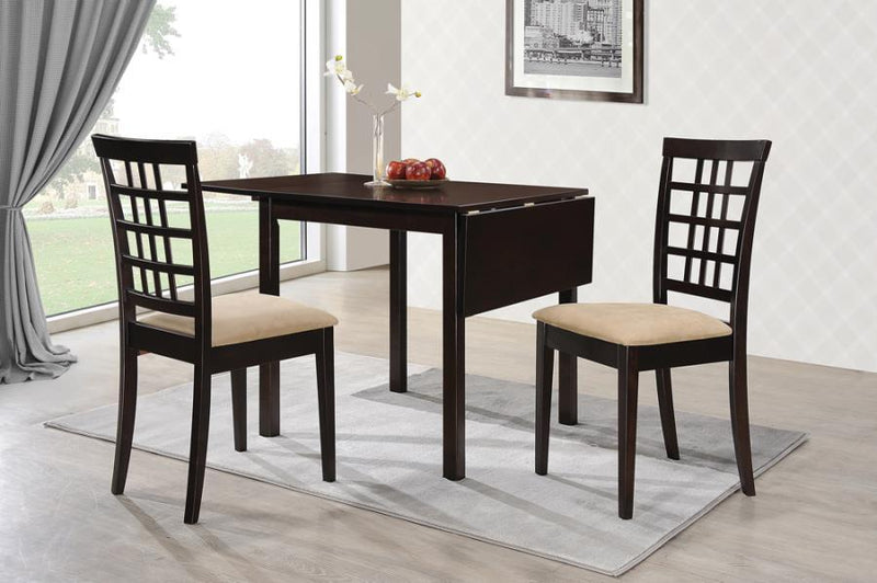 Kelso - Rectangular Dining Table With Drop Leaf - Cappuccino