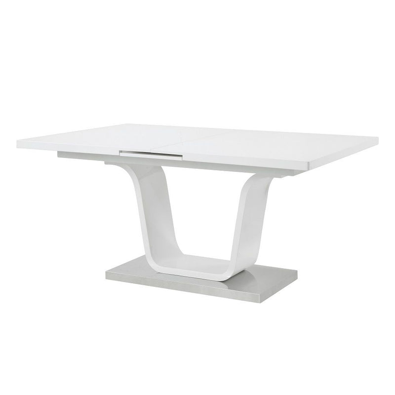 Kamaile - Dining Table With Leaf - White High