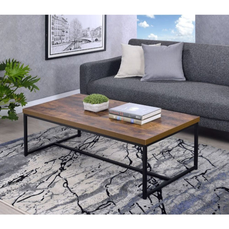 Bob - Coffee Table - Weathered Oak & Black