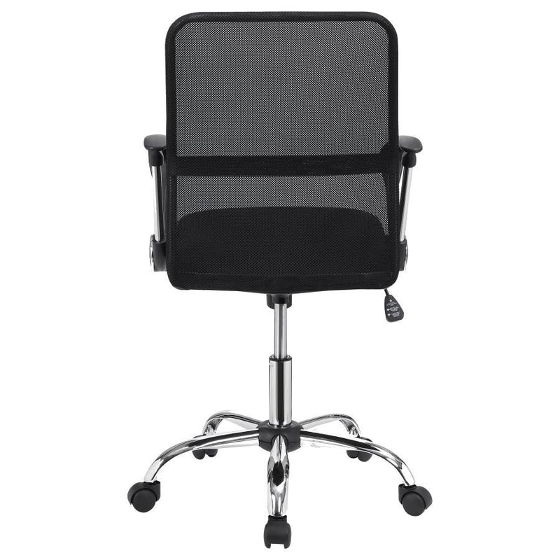 Gerta - Office Chair With Mesh Backrest - Black And Chrome