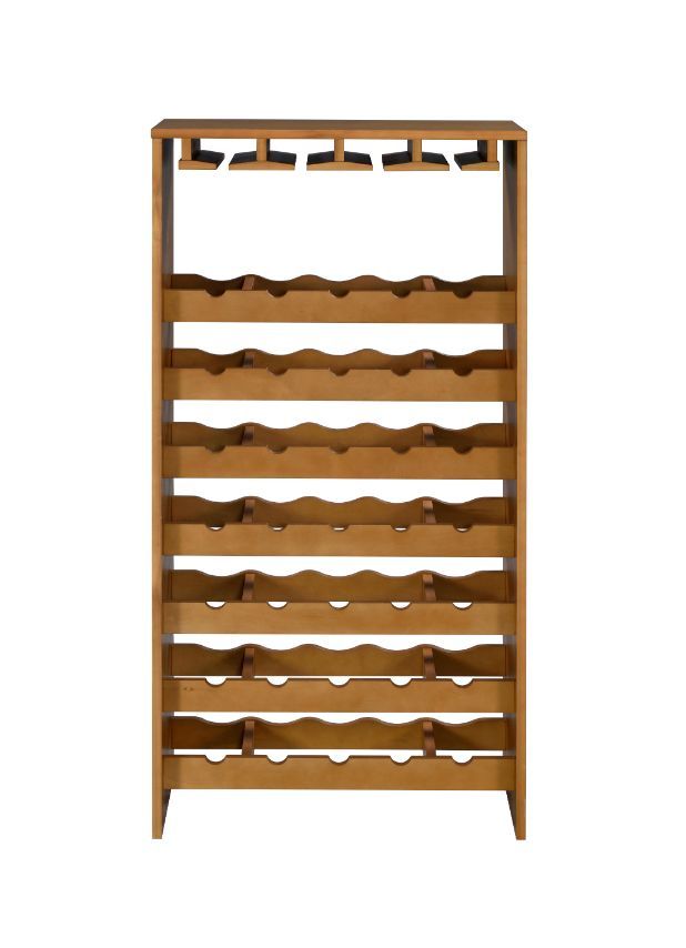 Hanzi - Wine Cabinet - Oak Finish