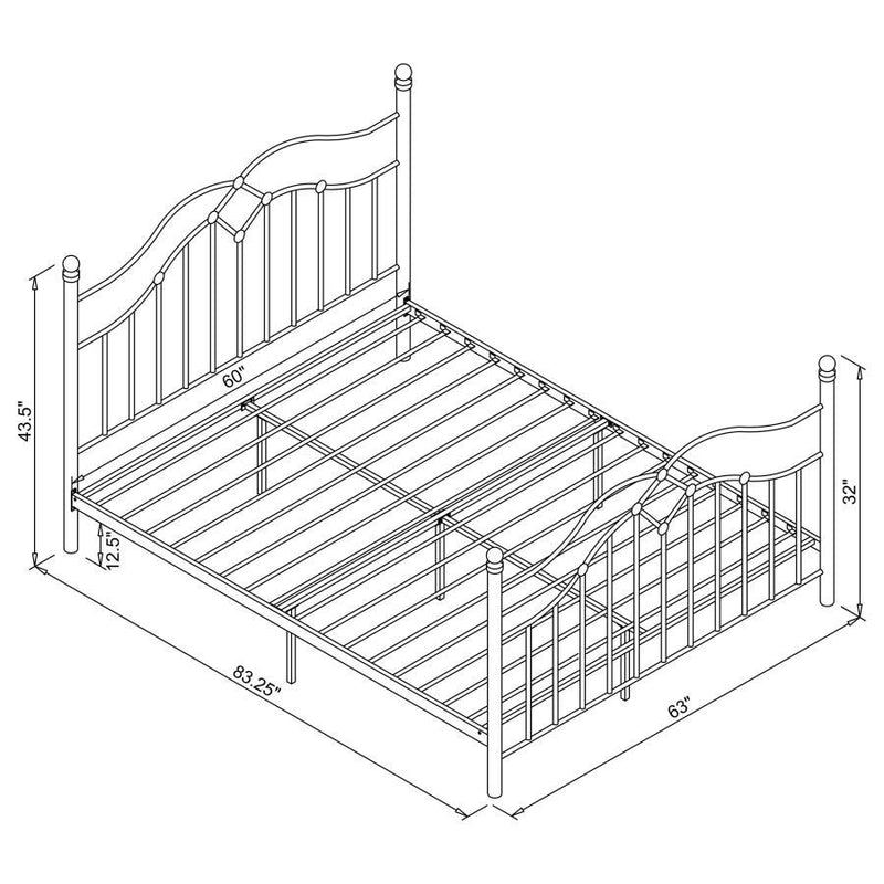 Klossen - Queen Platform Bed - Black