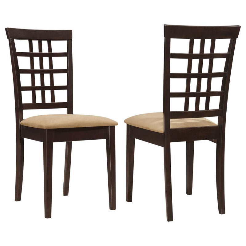 Kelso - Lattice Back Dining Chairs (Set of 2) - Cappuccino