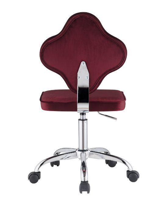 Clover - Office Chair - Red Velvet