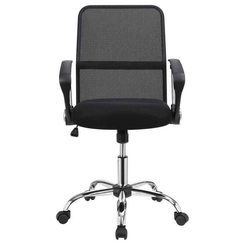 Gerta - Office Chair With Mesh Backrest - Black And Chrome