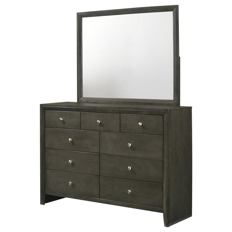 Serenity - Rectangular 9-drawer Dresser With Mirror