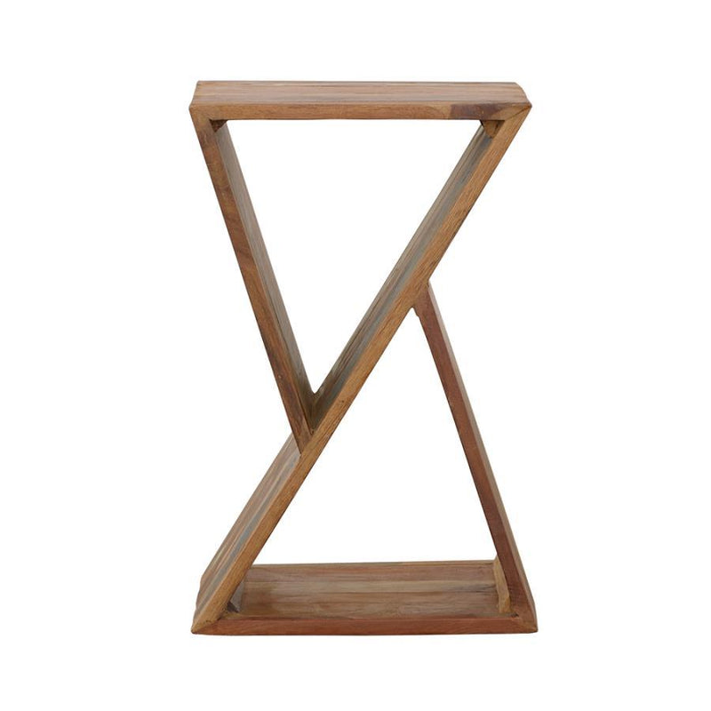 Lily - Geometric Accent Table - Natural