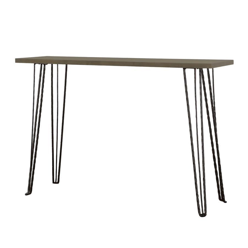 Neville - Rectangular Console Table - Concrete And Black