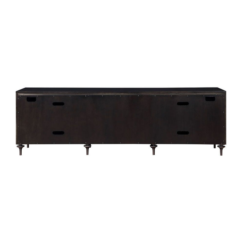 Diya - Console Cabinet - Forged Bronze & Espresso