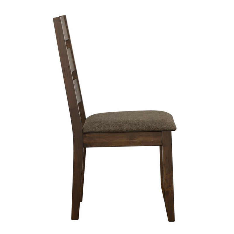 Alston - Ladder Back Dining Side Chairs (Set of 2) - Knotty Nutmeg And Gray