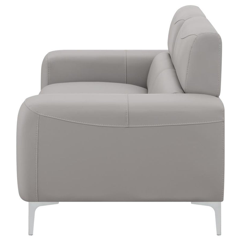 Glenmark - Track Arm Upholstered Loveseat - Taupe