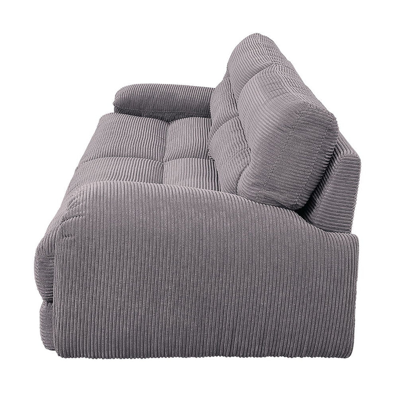 Cadenza - Loveseat - Gray Corduroy