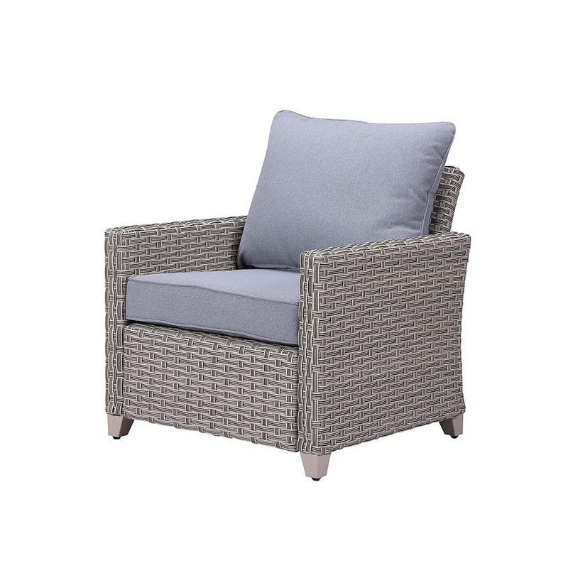 Greeley - Patio Set - Gray Fabric & Gray Finish