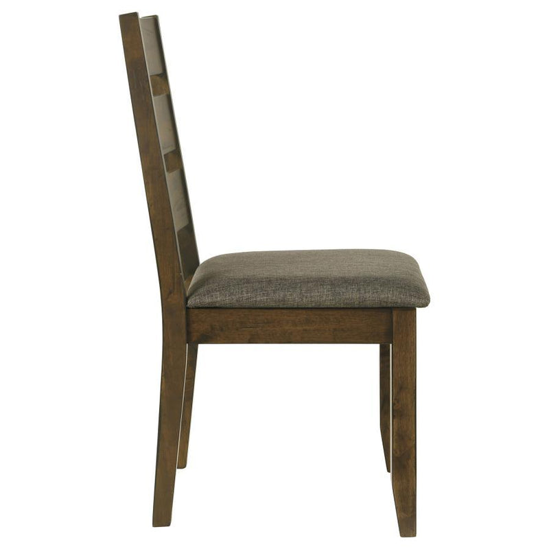 Alston - Ladder Back Dining Side Chairs (Set of 2) - Knotty Nutmeg And Gray