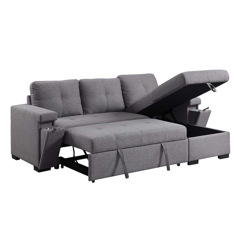 Jacop - Sectional Sofa - Dark Gray Fabric