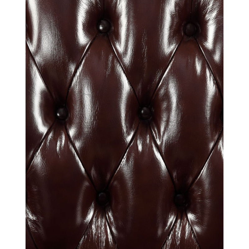 Forsythia - Sofa - Espresso Top Grain Leather Match & Walnut