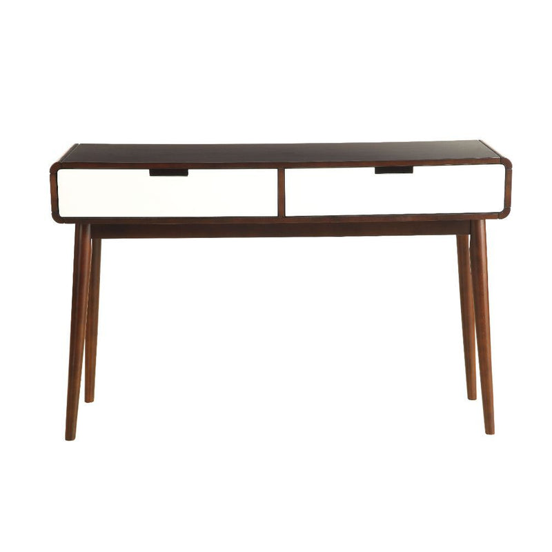 Christa - Accent Table - Espresso & White