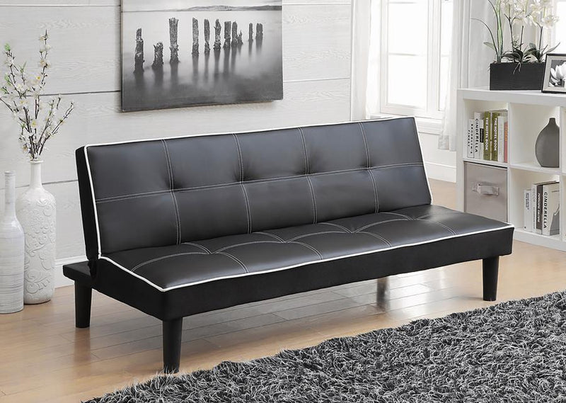 Katrina - Tufted Upholstered Sofa Bed - Black