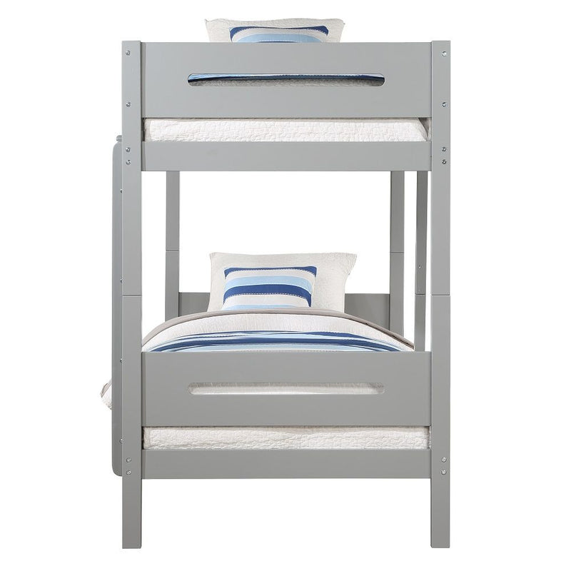 Edah - Twin Over Twin Bunk Bed - Gray