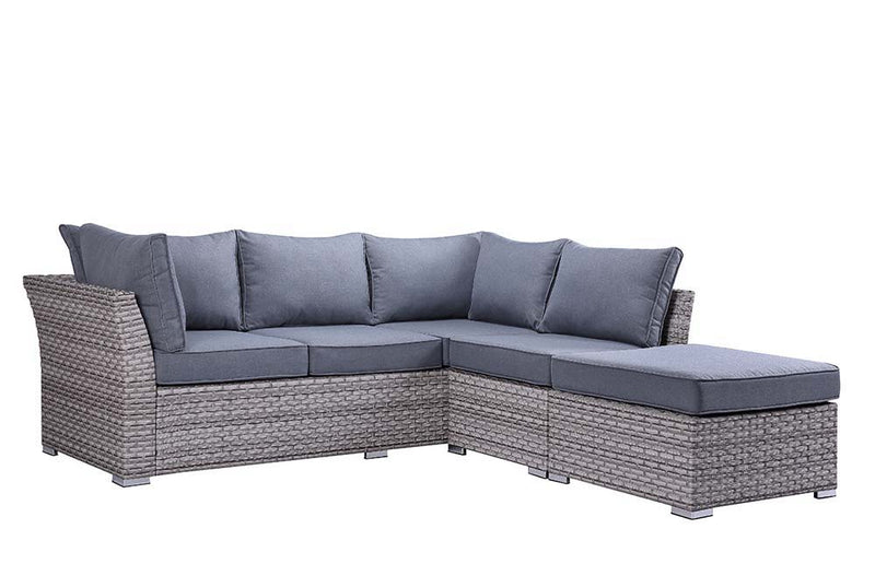 Laurance - Patio Set - Gray Fabric & Gray Finish