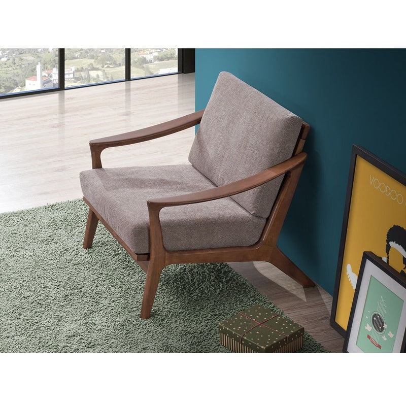 Lide - Accent Chair - Light Brown & Brown