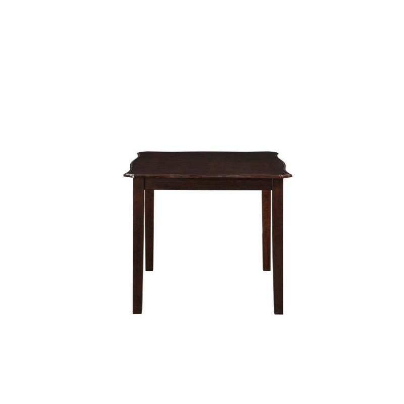 Ingeborg - Dining Table - Black PU & Espresso