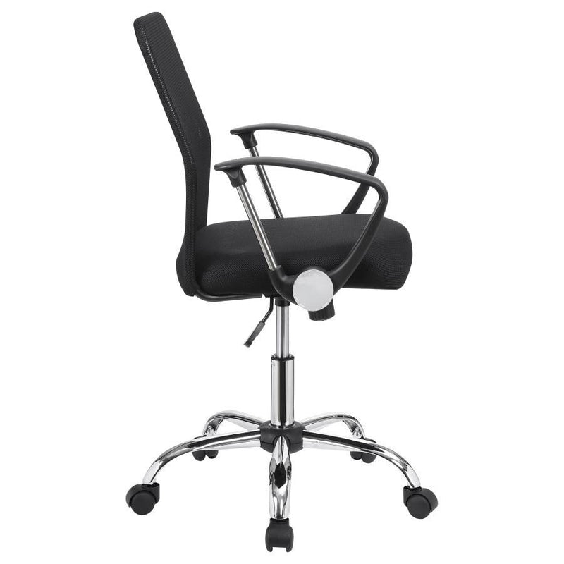 Gerta - Office Chair With Mesh Backrest - Black And Chrome