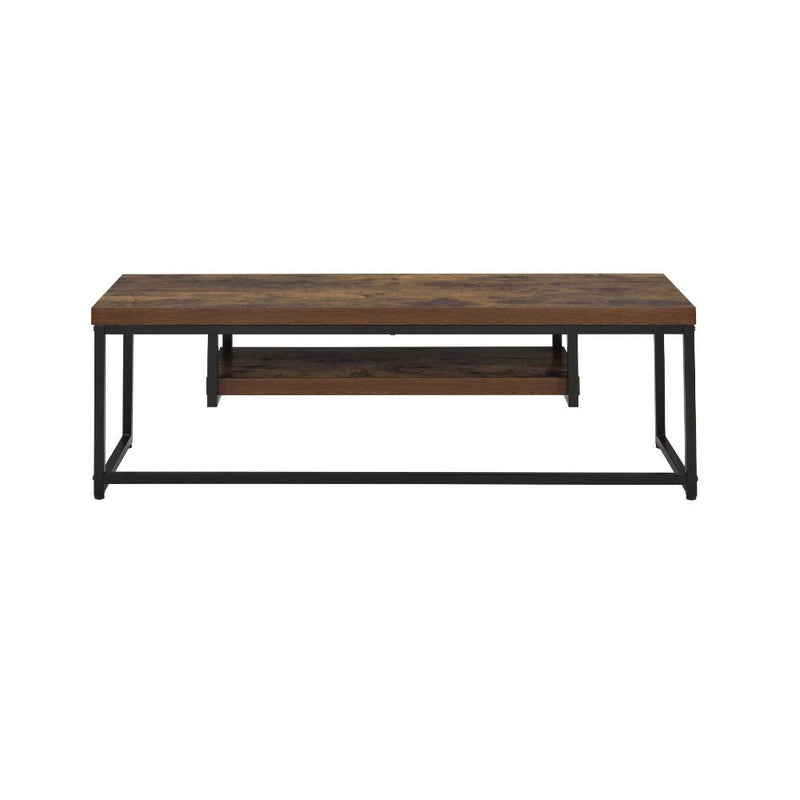 Bob - TV Stand - Weathered Oak & Black