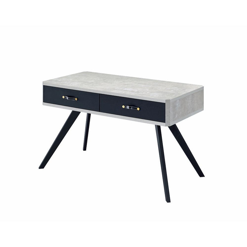 Magna - Desk - Faux Concrete & Black