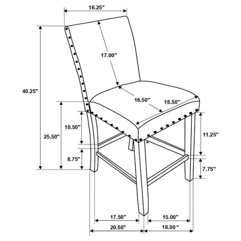 Ralland - Upholstered Bar Stools With Nailhead Trim (Set of 2)