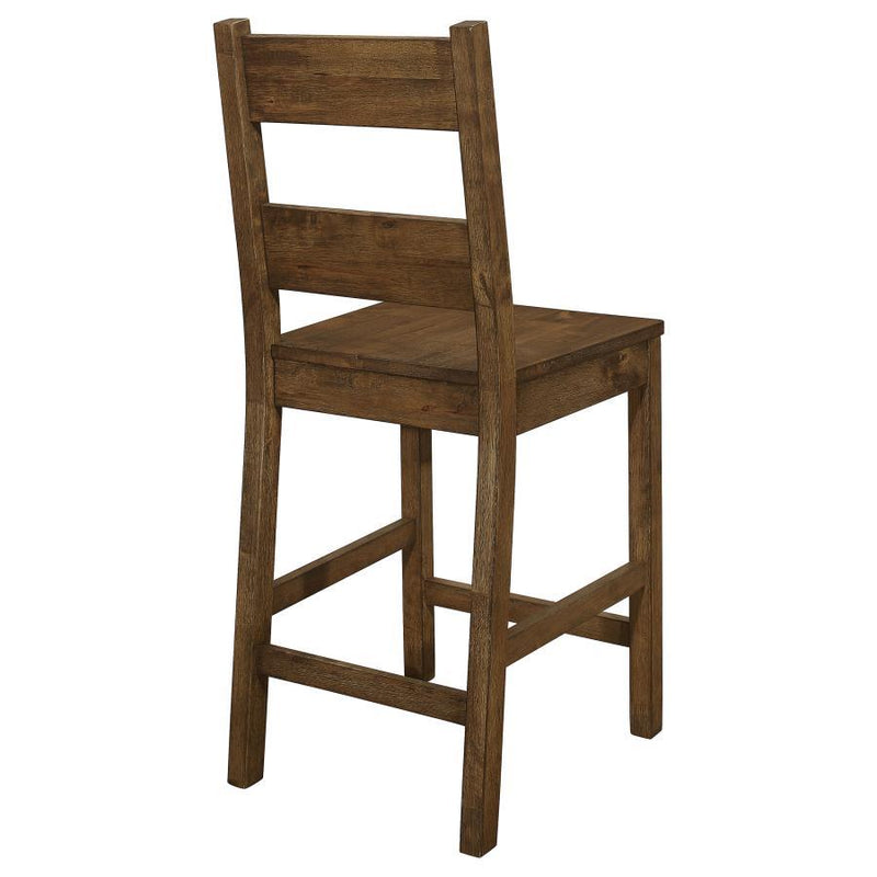 Coleman - Counter Height Stools (Set of 2) - Rustic Golden Brown