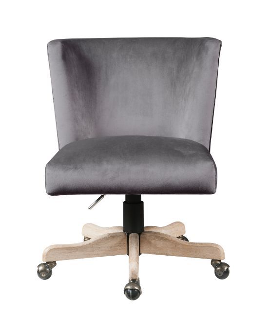 Cliasca - Office Chair - Gray Velvet