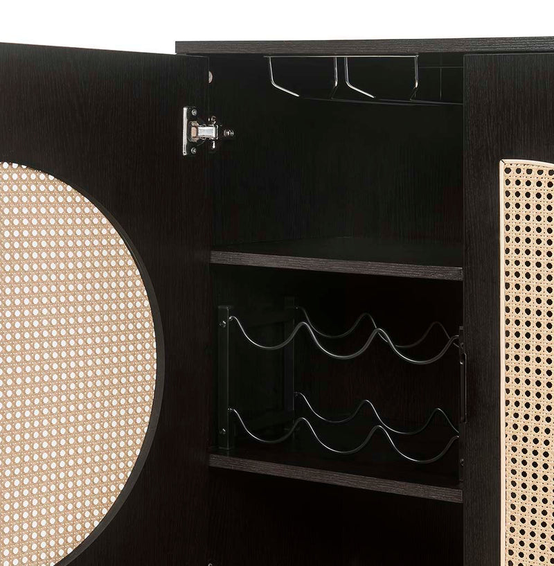 Colson - Wine Cabinet - Black Finish