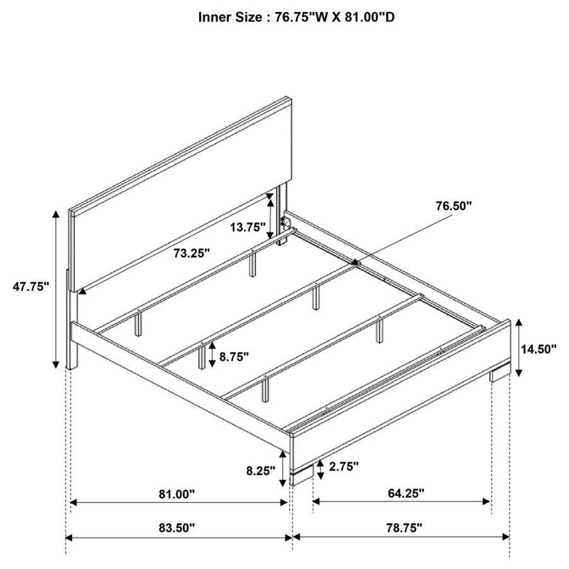 Edmonton - Panel Bed