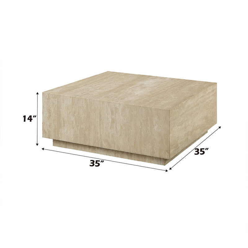 Deon - Coffee Table - Beige Travertine