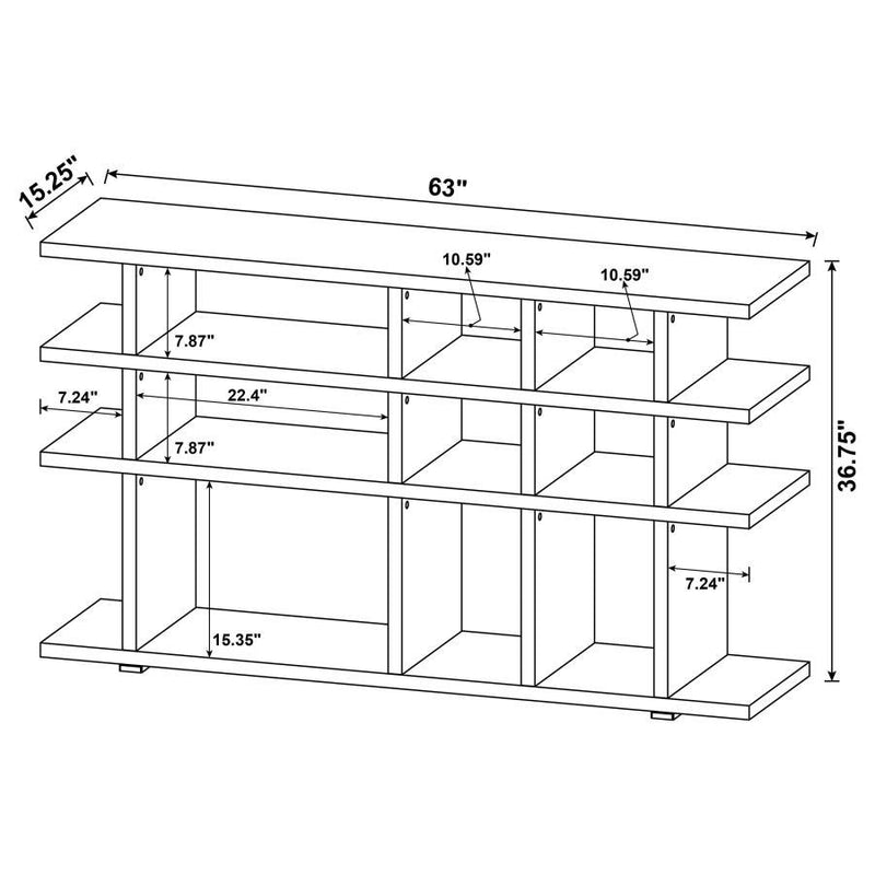 Santos - 3-tier Bookcase