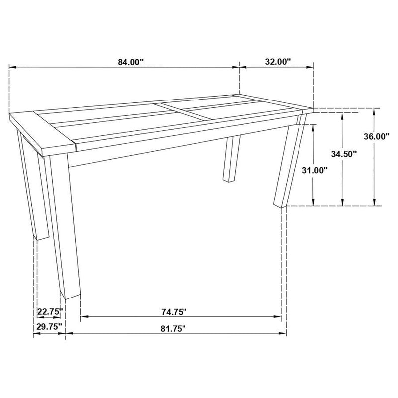 Coleman - Counter Height Table - Rustic Golden Brown