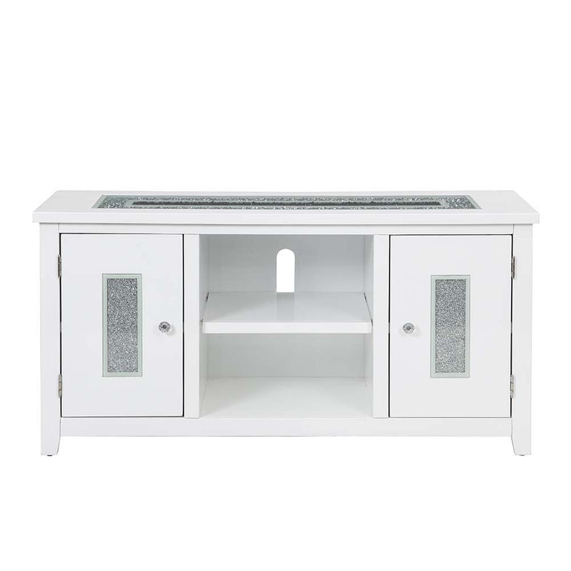 Elizaveta - TV Stand - White High Gloss Finish