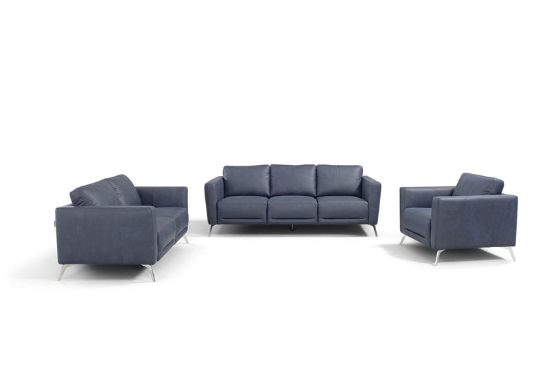 Astonic - Sofa - Blue Leather