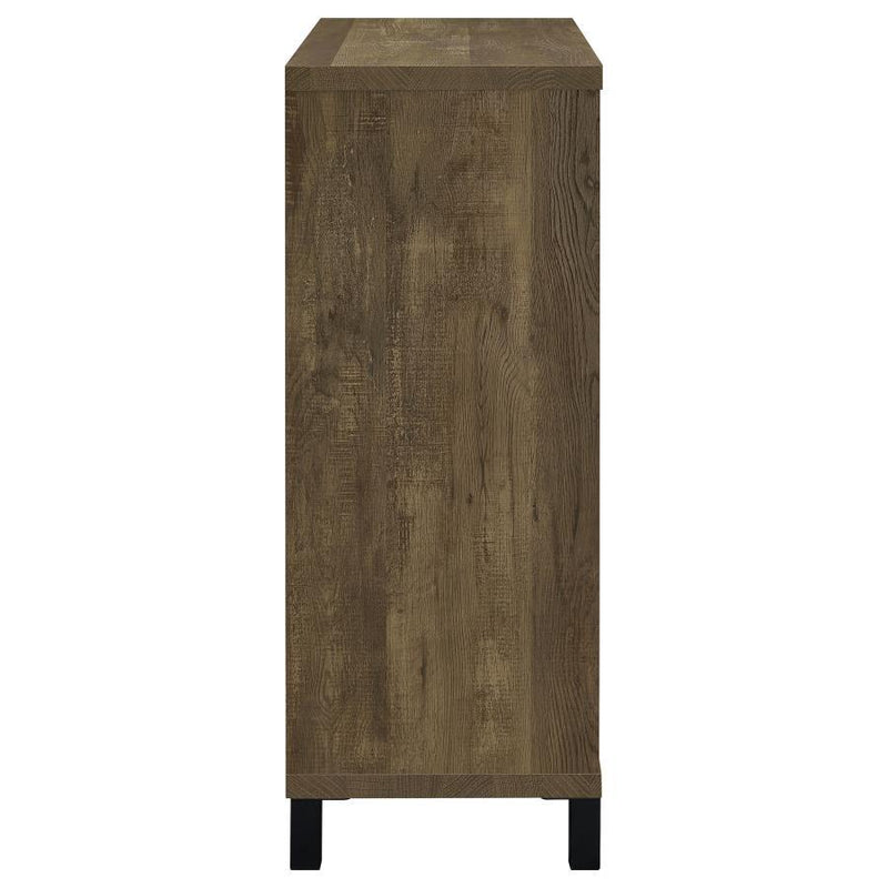 Arlington - Bar Cabinet With Sliding Door - Rustic Oak