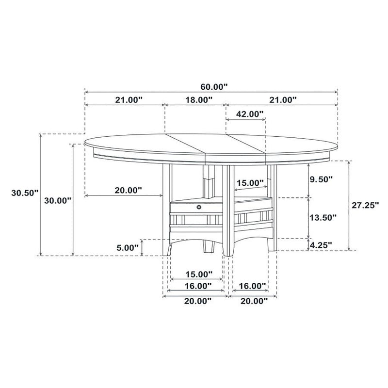 Lavon - Transitional Five-piece Dining Set