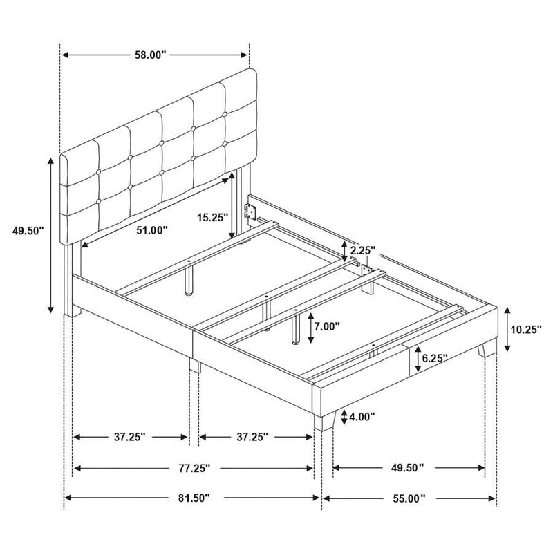 Mapes - Tufted Upholstered Bed