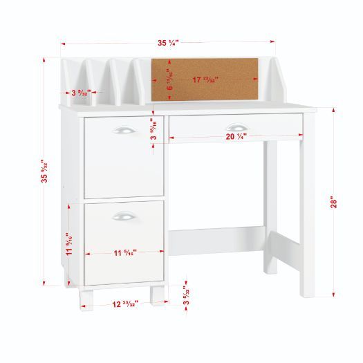 Billie - Writing Desk - White Finish