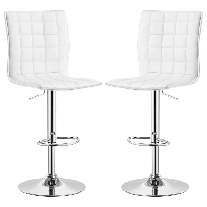 Ashbury - Slim Upholstered Adjustable Bar Stools (Set of 2)