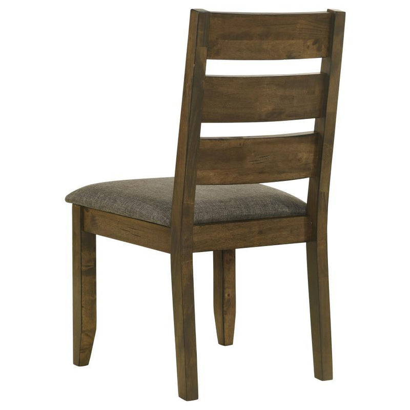 Alston - Ladder Back Dining Side Chairs (Set of 2) - Knotty Nutmeg And Gray