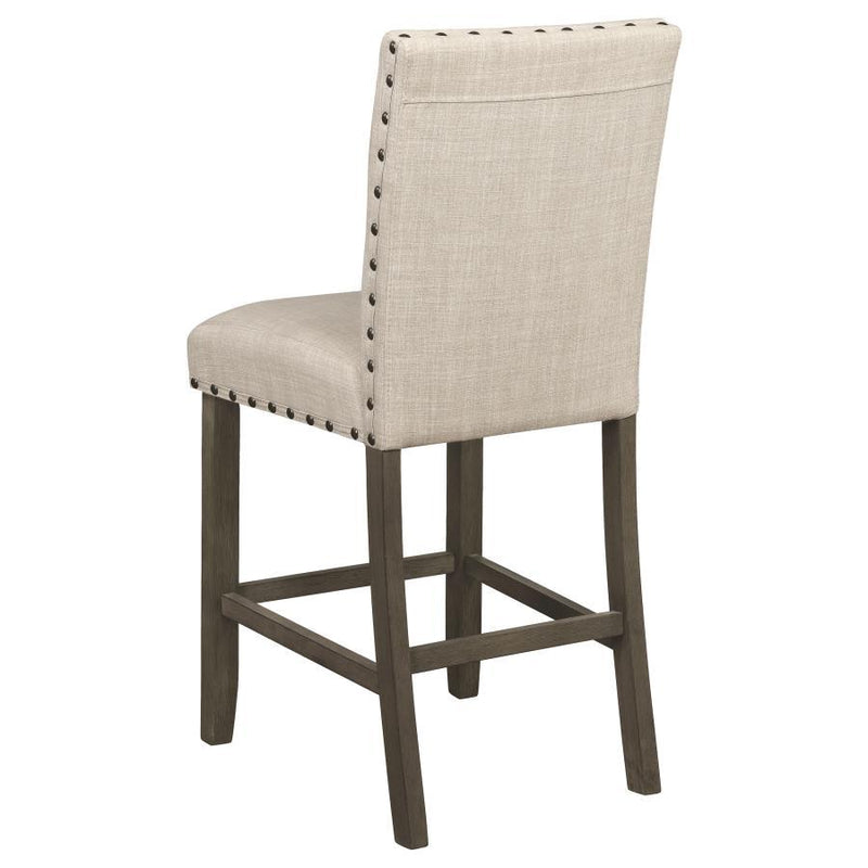 Ralland - Upholstered Bar Stools With Nailhead Trim (Set of 2)