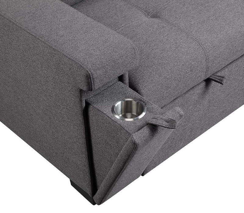 Jacop - Sectional Sofa - Dark Gray Fabric