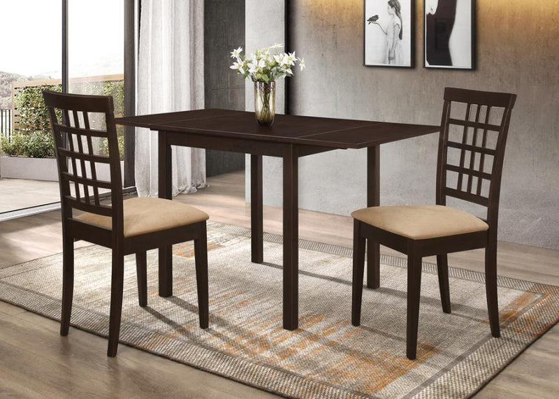 Kelso - Rectangular Dining Table With Drop Leaf - Cappuccino