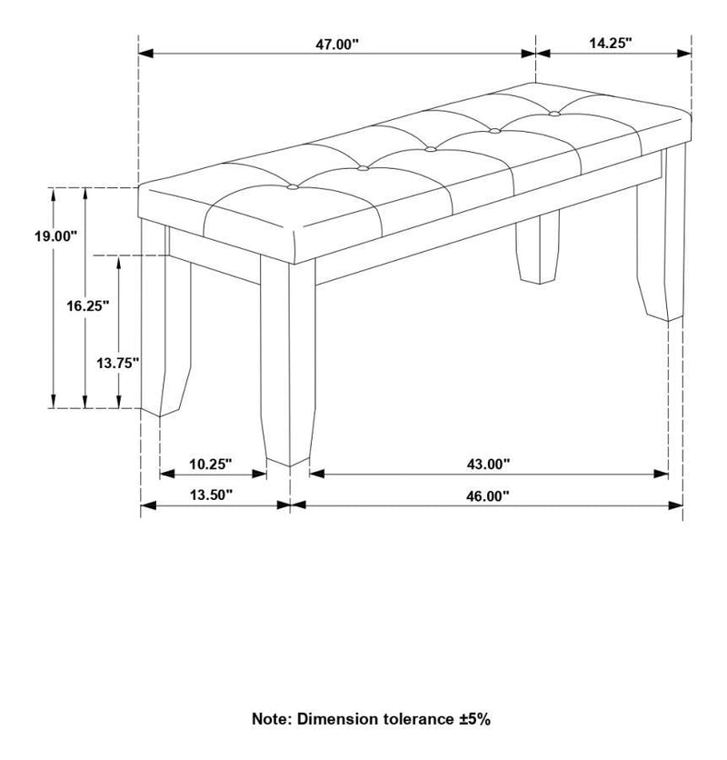 Dalila - Tufted Upholstered Dining Bench