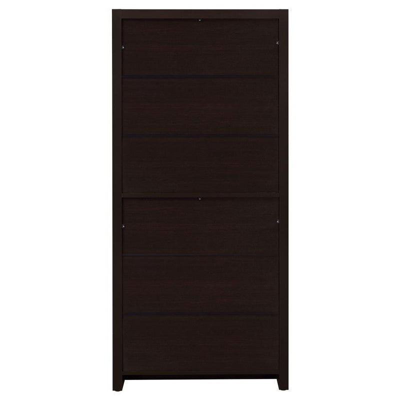 Skylar - 5-Shelf Bookcase With Storage Drawer - Cappuccino